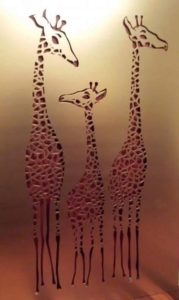 Giraffe Family by Ironbark Metal Design
