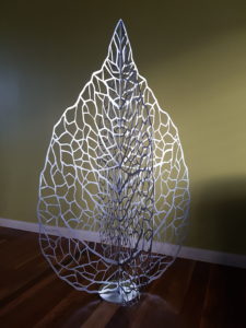 Silver Lace Leaf by Ironbark Metal Design
