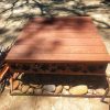 Prism Fire Pit with Hardwood Lid