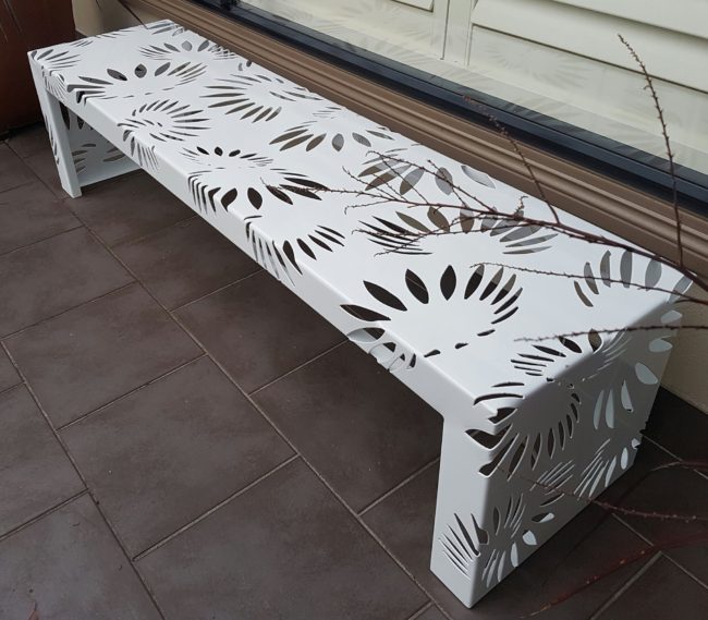 Metal Art bench Seat by Ironbark Metal Design