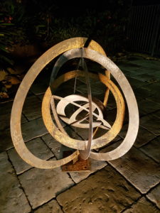 Eccentric Sculpture in Corten Steel by Ironbark Metal Design