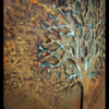 3D Autumn Tree Wall Art in Rusted Steel