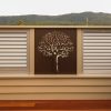 Privacy Screen - 3D Autumn Tree Pattern by Ironbark Metal Design