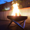 Small Geo Firebowl with Stainless Steel Base