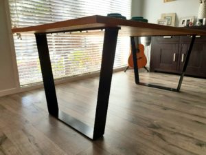 Angled Steel Table Legs by Ironbark Metal Design