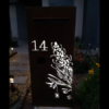 3D Grevillea Letterbox with Bees in Rusted Steel with Perspex