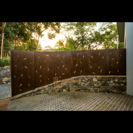 Corten Steel Fence Panels