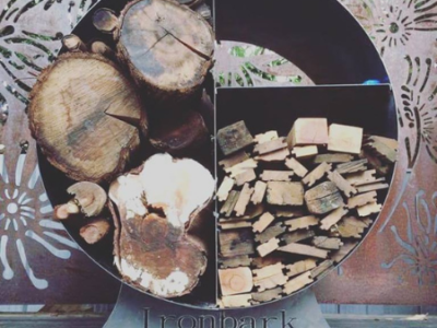 Large Fire Wood Stacker in Steel