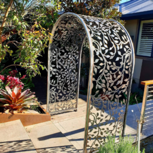 The Arbour with Vines Pattern in Steel
