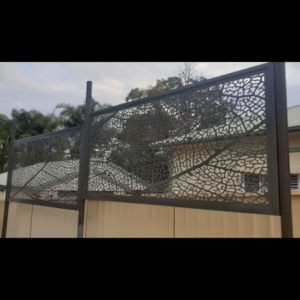 Leaf Vein Pattern Decorative Screen Fence Topper