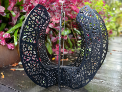 Nest Sculpture in Black Powder Coat